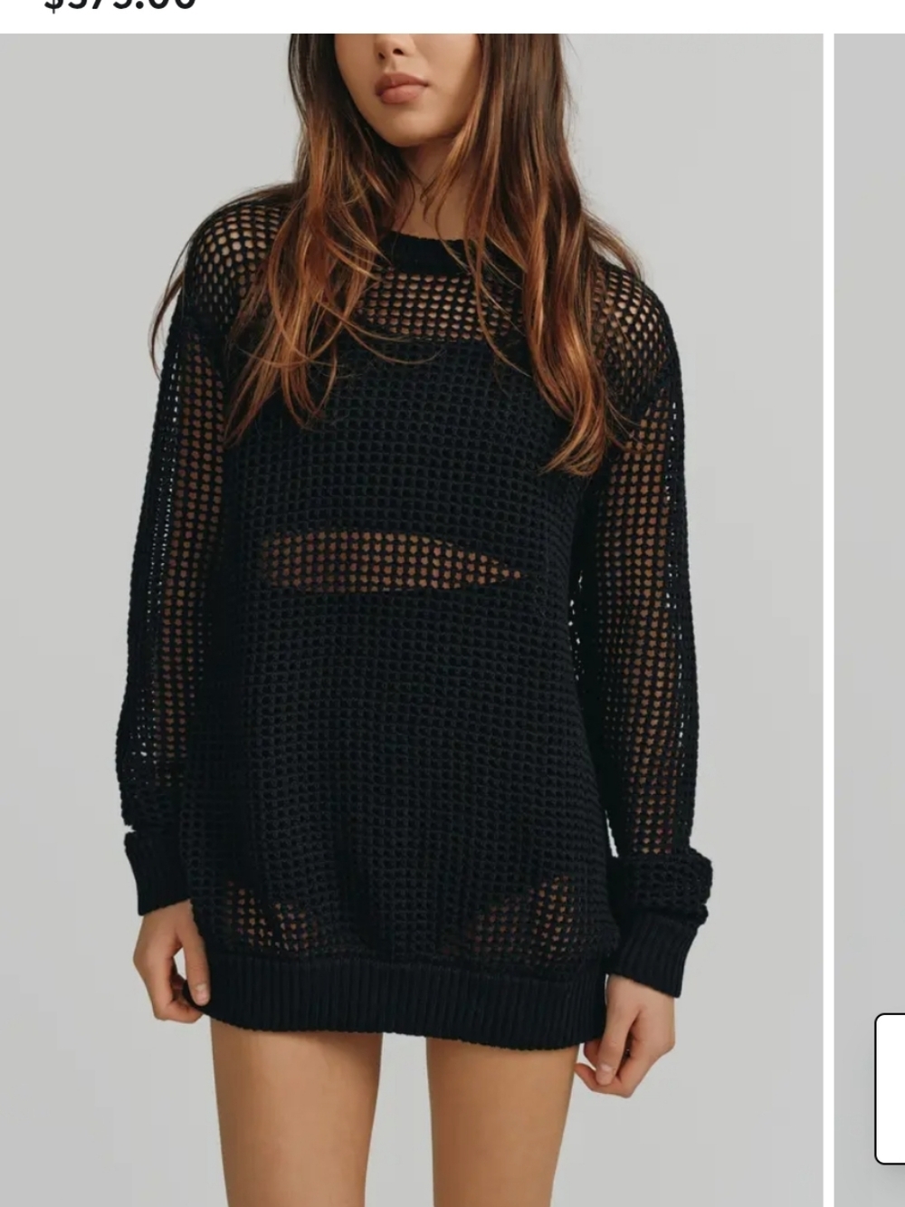 Bobeau Fishnet Top Sz S Euc